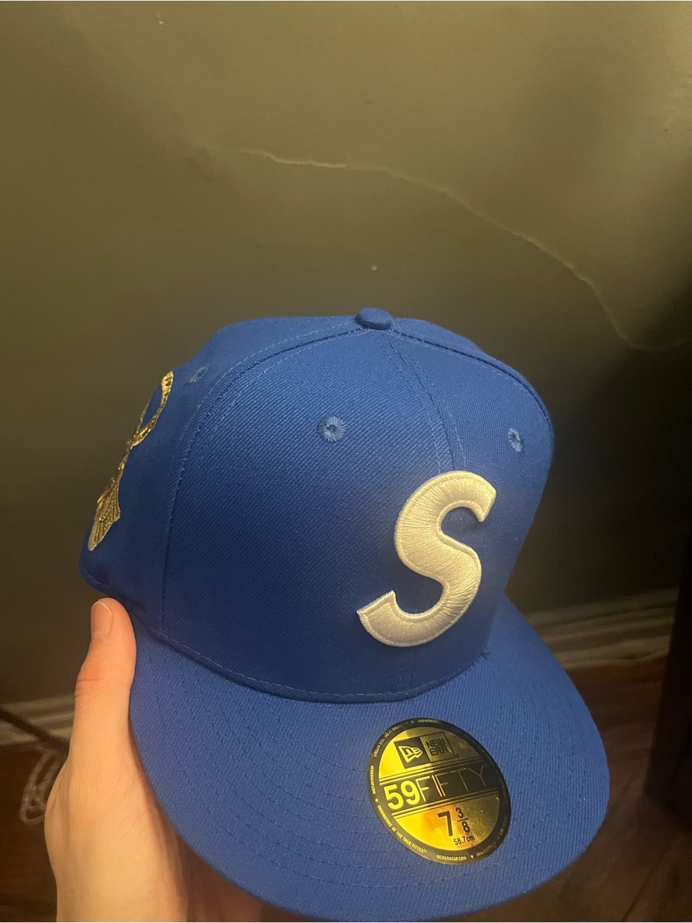New Era Supreme Royal Blue Hat 7 3/8